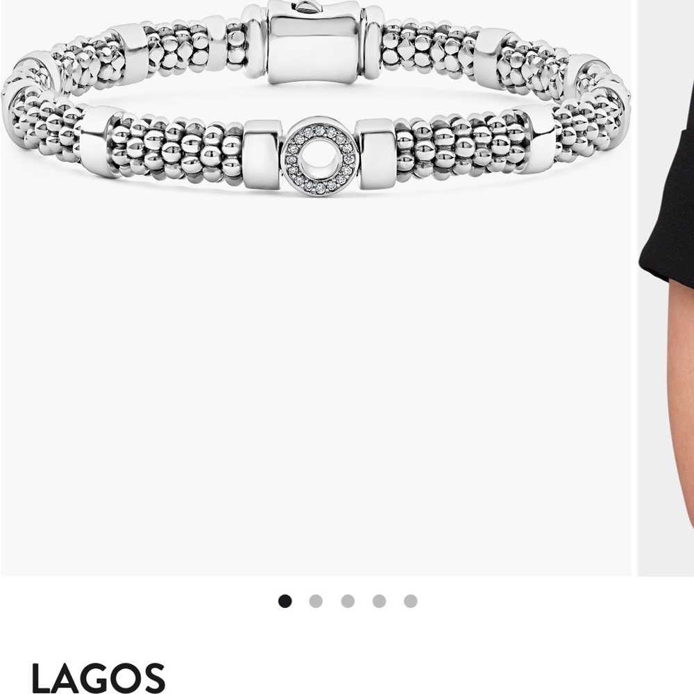 Lagos Sparks Caviar and Diamond Bracelet